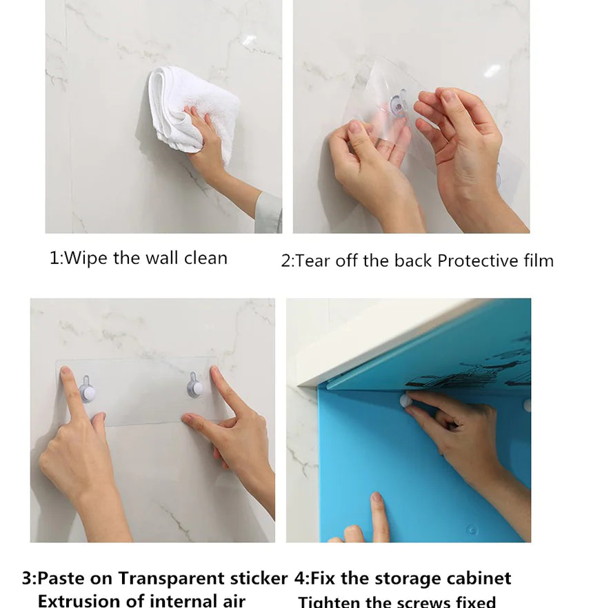 Hidden Bathroom Storage Cabinet with Waterproof Design